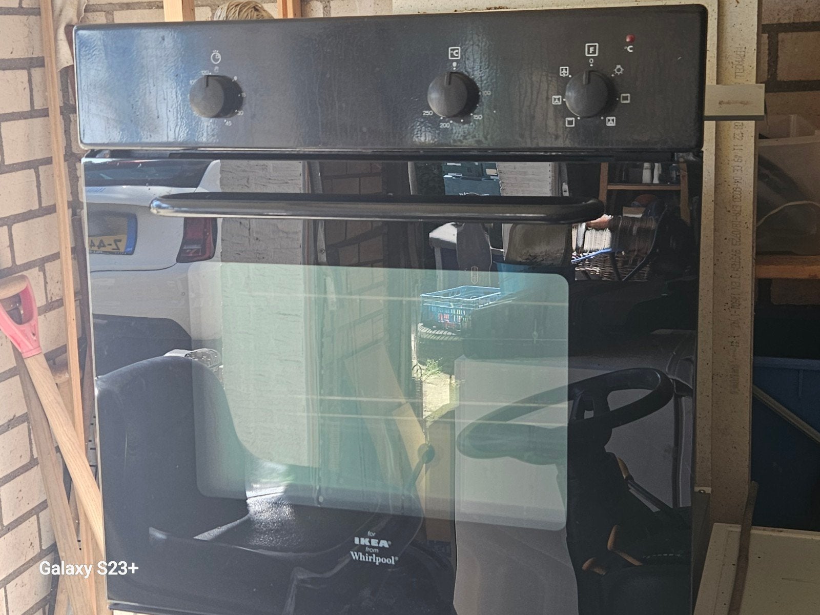 IKEA Whirlpool Zwarte Inbouw Oven - Zo goed als nieuw, Witgoed en Apparatuur, Ovens, Oven, IKEA, Ophalen of Verzenden, Zo goed als nieuw
