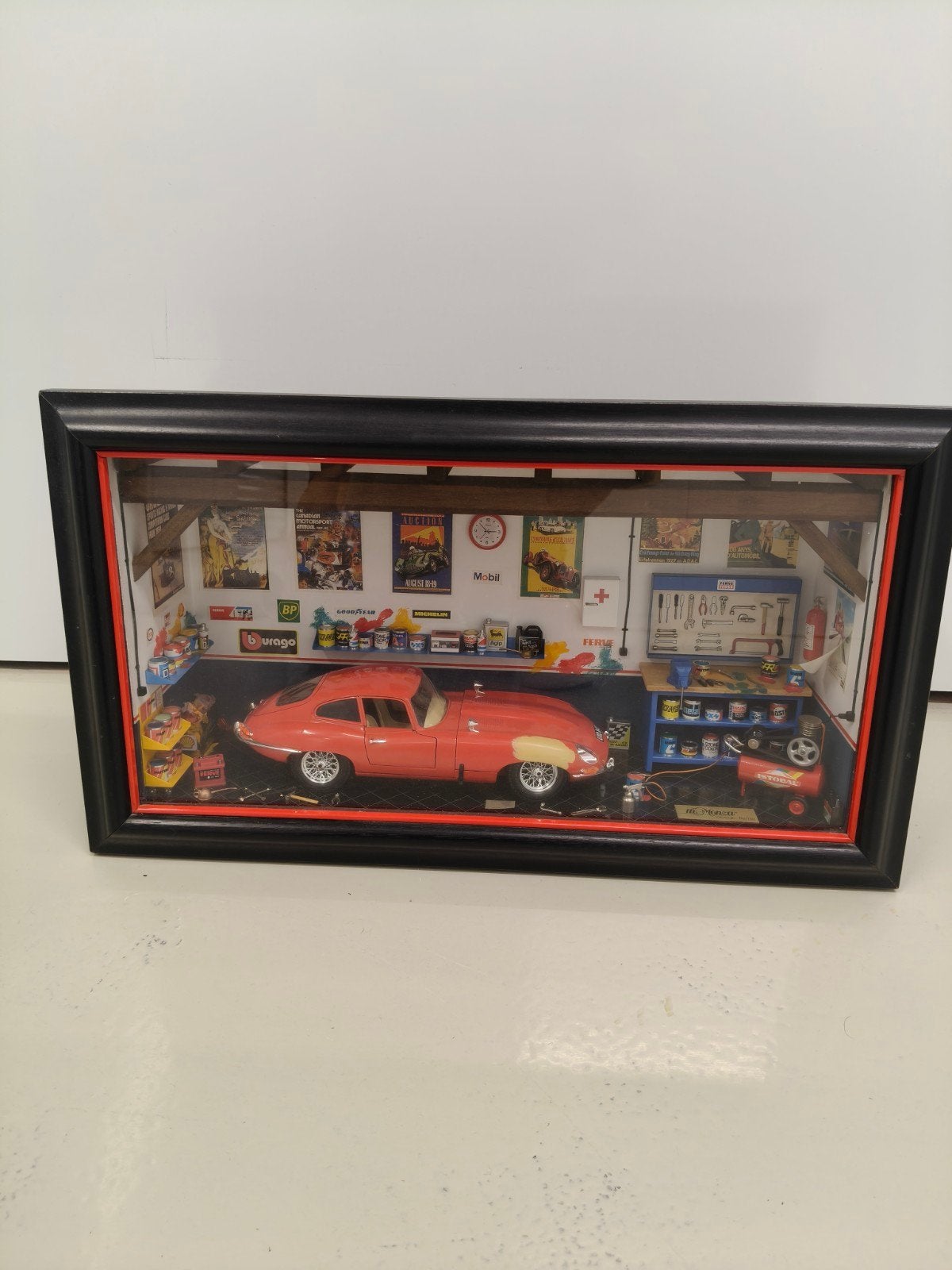 Monza Design Ferret Mini-Werkplaats Jaguar schaal 1.:18, Ophalen of Verzenden, Zo goed als nieuw, Auto