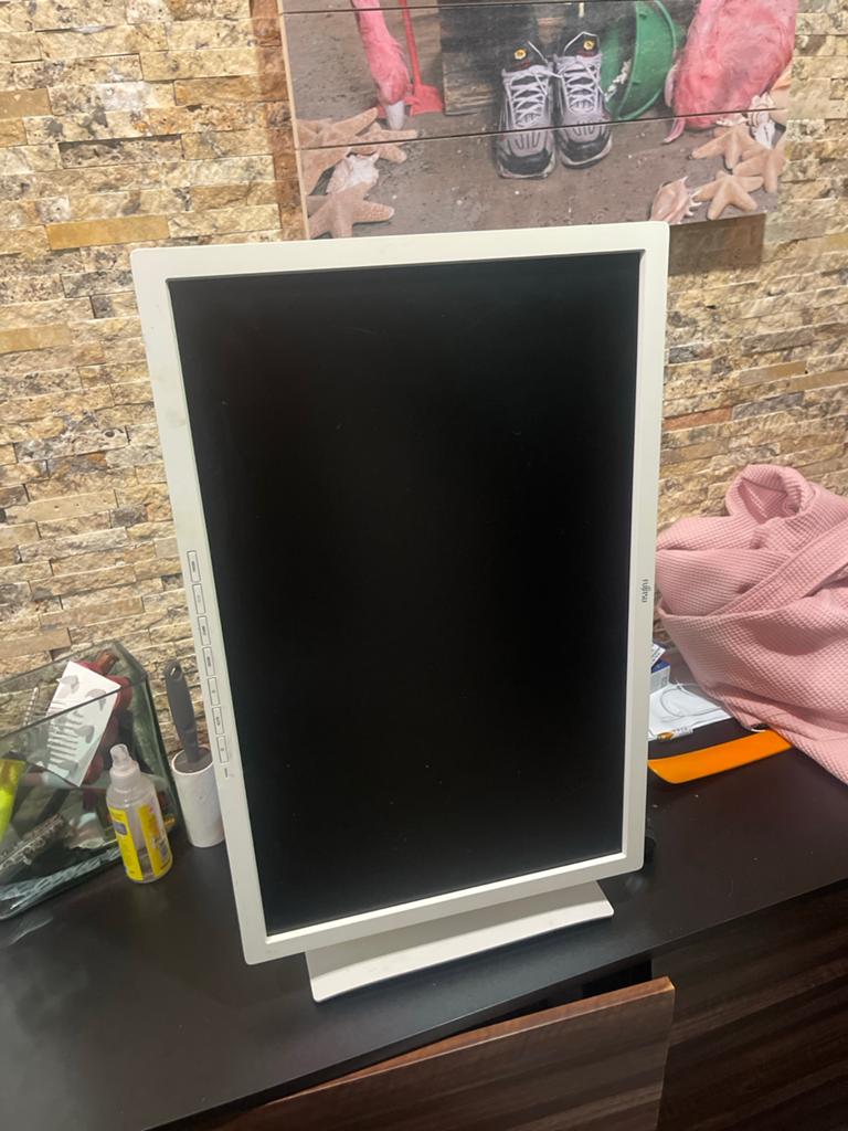 Fujitsu Monitor - Wit - Goede staat, Computers en Software, Monitoren, Gebruikt, Kantelbaar, Full HD, Ophalen of Verzenden