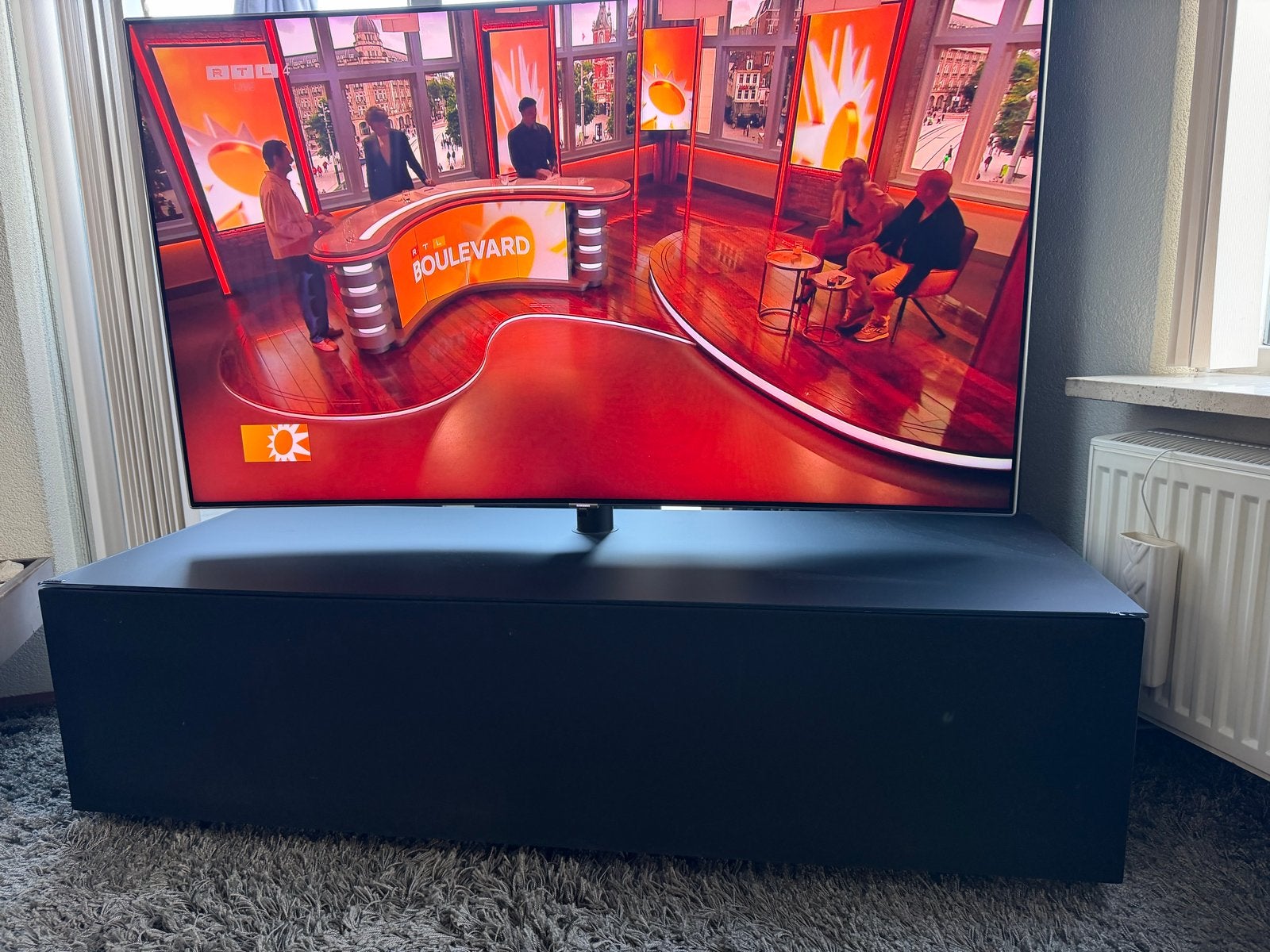 Ardeno TV-meubel op wieltjes met speakerdoek, Ophalen, Gebruikt, 100 tot 150 cm, Minder dan 100 cm