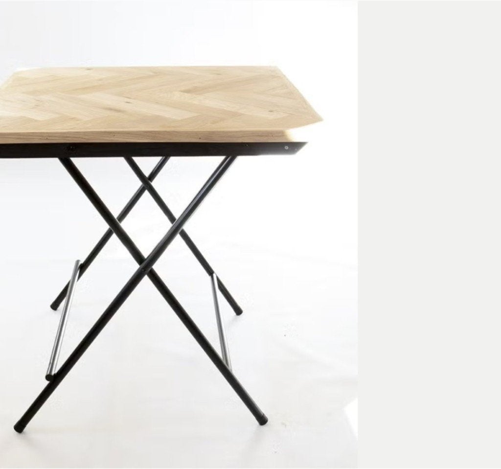 Franse Stijl Klaptafels Bistro tafels Eiken Visgraat, Ophalen
