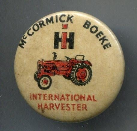 McCormick Boeke IH international Harvester button ( F_286 ), Verzamelen, Verzenden, Nieuw, Transport, Button