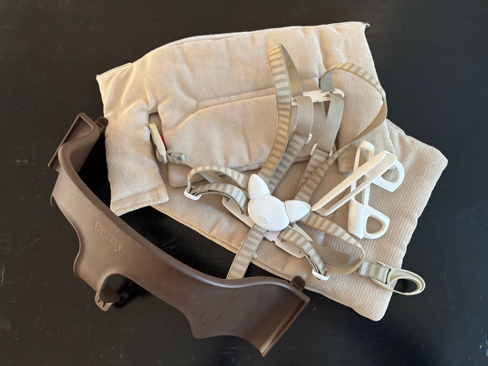Stokke Tripp Trapp accessoires set beige / bruin, Ophalen of Verzenden, Meegroeistoel