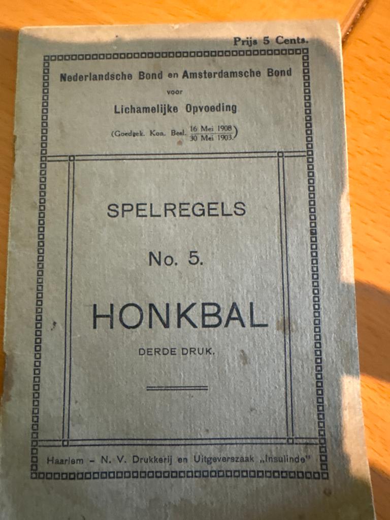 Zeldzame Honkbal Spelregels - 3e Druk (1910), Ophalen of Verzenden, Gelezen, Balsport
