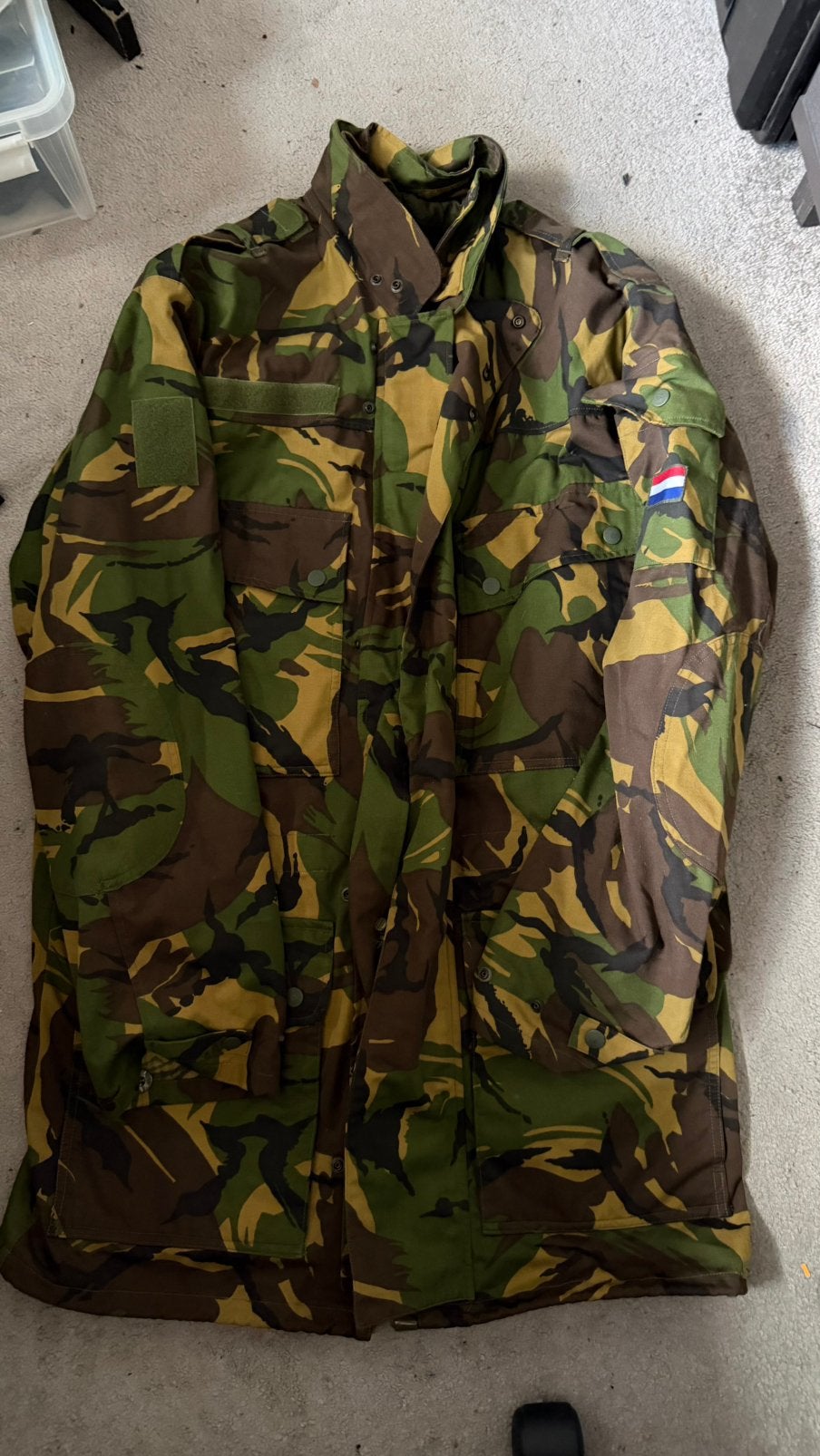Parka woodland XL, Ophalen of Verzenden, Landmacht, Nederland, Kleding of Schoenen