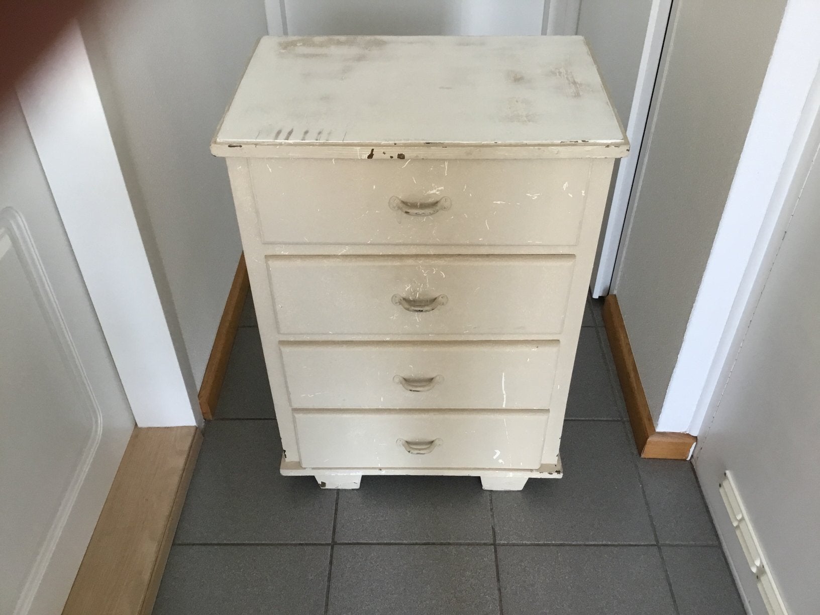 Leuke brocante ladenkast, Gebruikt, 3 of 4 laden, Minder dan 100 cm, 25 tot 50 cm
