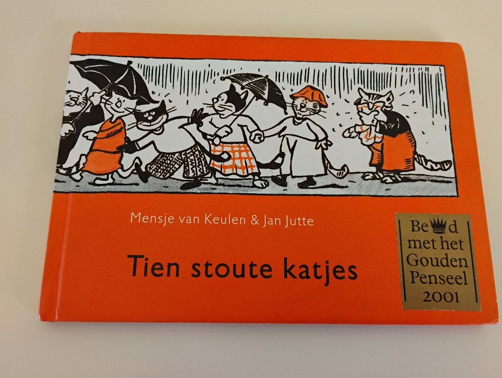 Boek Tien stoute katjes Mensje van Keulen en Jan Jutte, Ophalen of Verzenden, Zo goed als nieuw