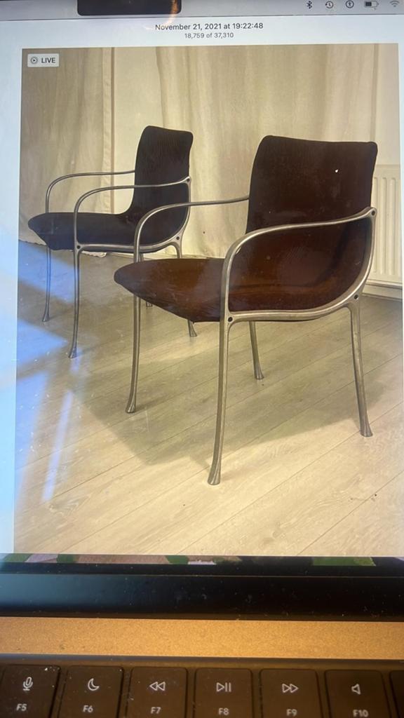 2 vintage stoelen, Huis en Inrichting, Stoelen, Ophalen of Verzenden, Twee