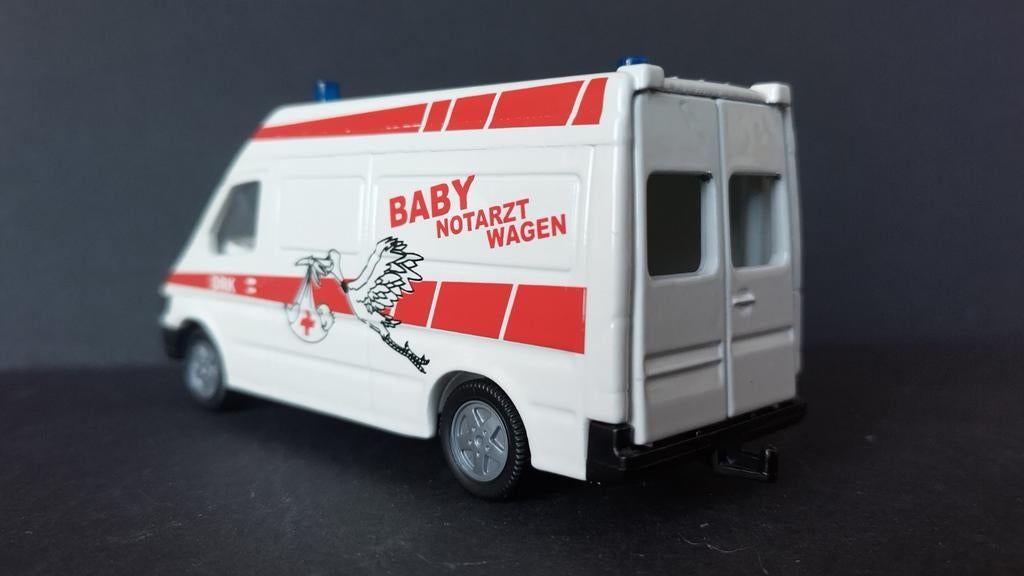 Mercedes Benz Sprinter Ambulance baby Notarzt Siku Pol, Schlittenbacherstrasse 60 Lüdenscheid Germany, Auto, Nieuw, Ophalen of Verzenden