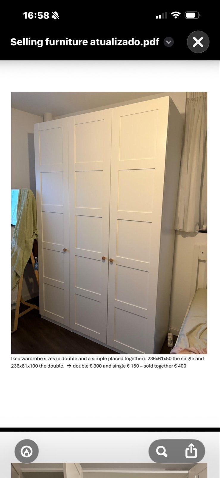 Ikea Pax Kledingkast: Enkel & Dubbel & enkel met Hangruimte, Ophalen, Gebruikt, 200 cm of meer, 150 tot 200 cm