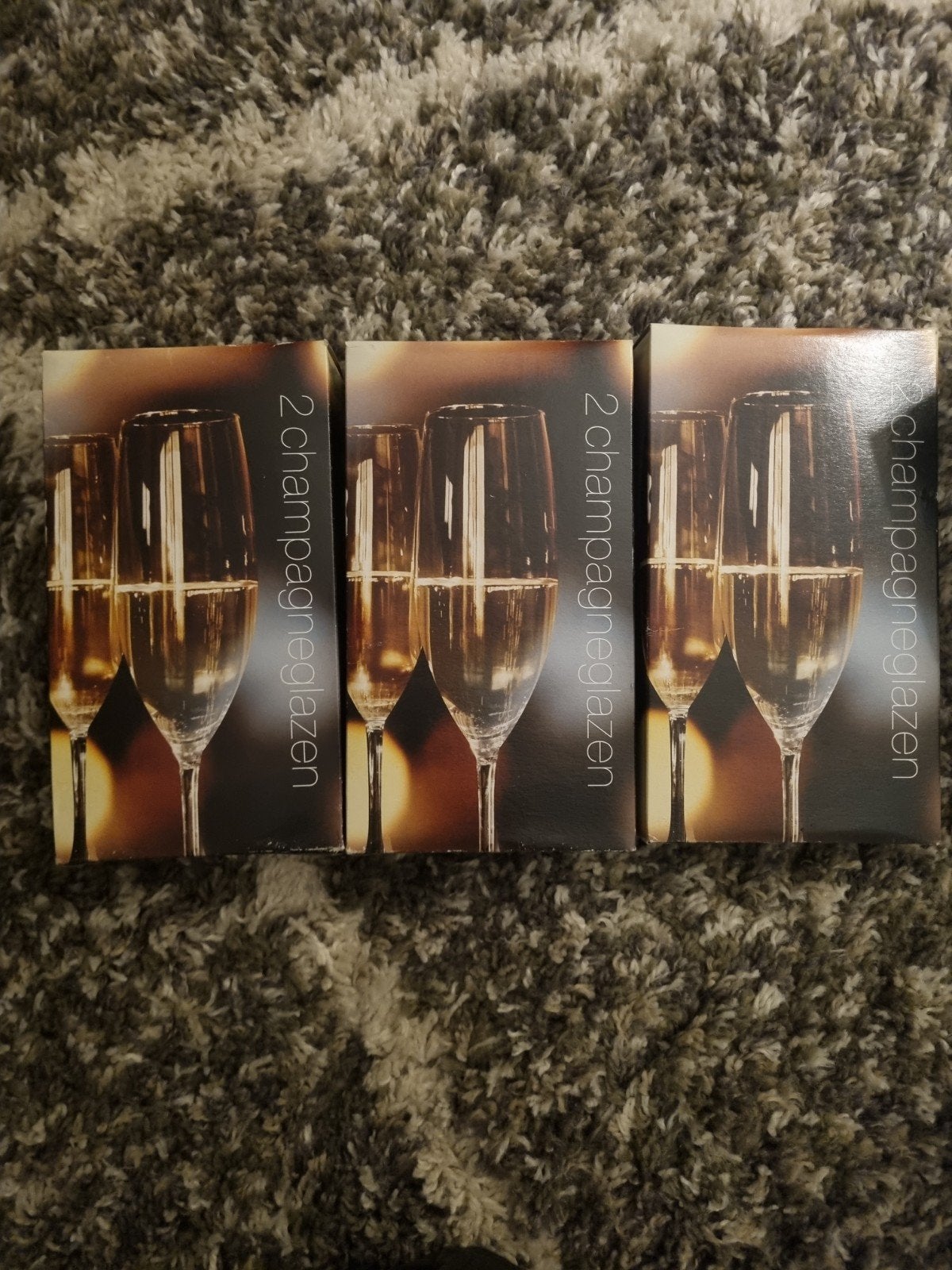6 champagne glaze en 4 wijnglazen 43cl, Overige typen, Ophalen, Nieuw, Glas