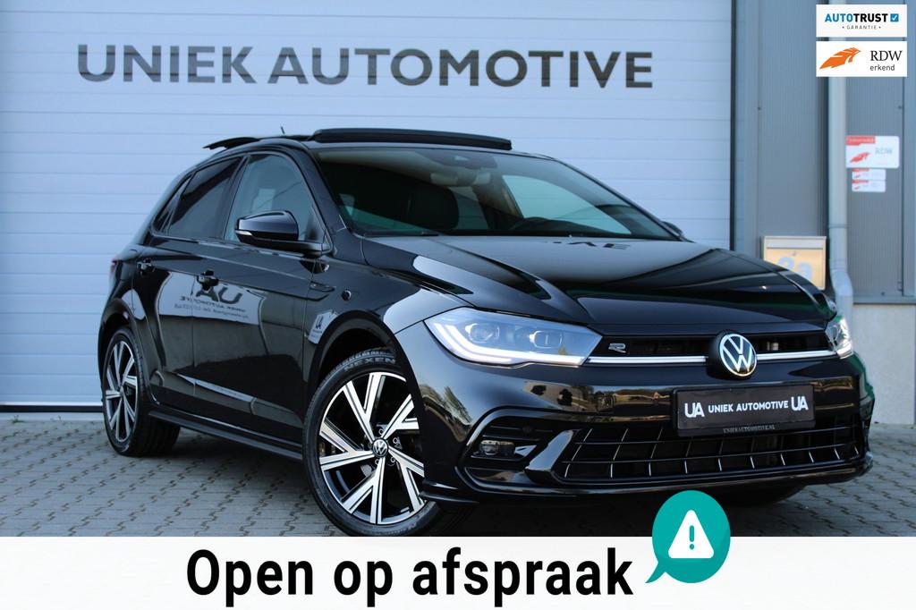 Volkswagen Polo 1.0 TSI DSG 110PK HIGHLINE BUSINESS R | 3XR-, Auto's, Stof, Gebruikt, Zwart, Zwart