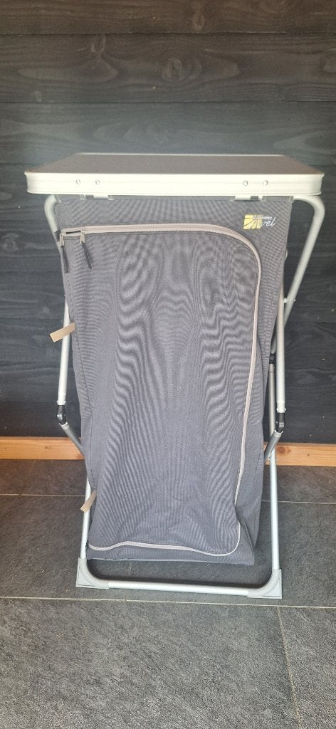 Opvouwbare campingkast met 3 legplanken, Caravans en Kamperen, Ophalen, Gebruikt, Campingkast