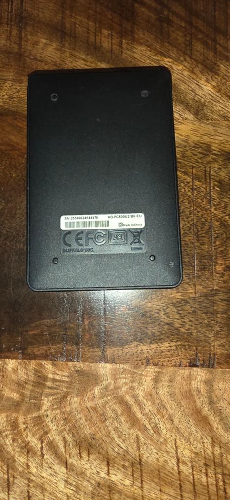 Buffalo MiniStation HD-PCS05U2/BK-EU Externe HDD 500GB, Computers en Software, Harde schijven, Ophalen, Buffalo, Gebruikt, Server