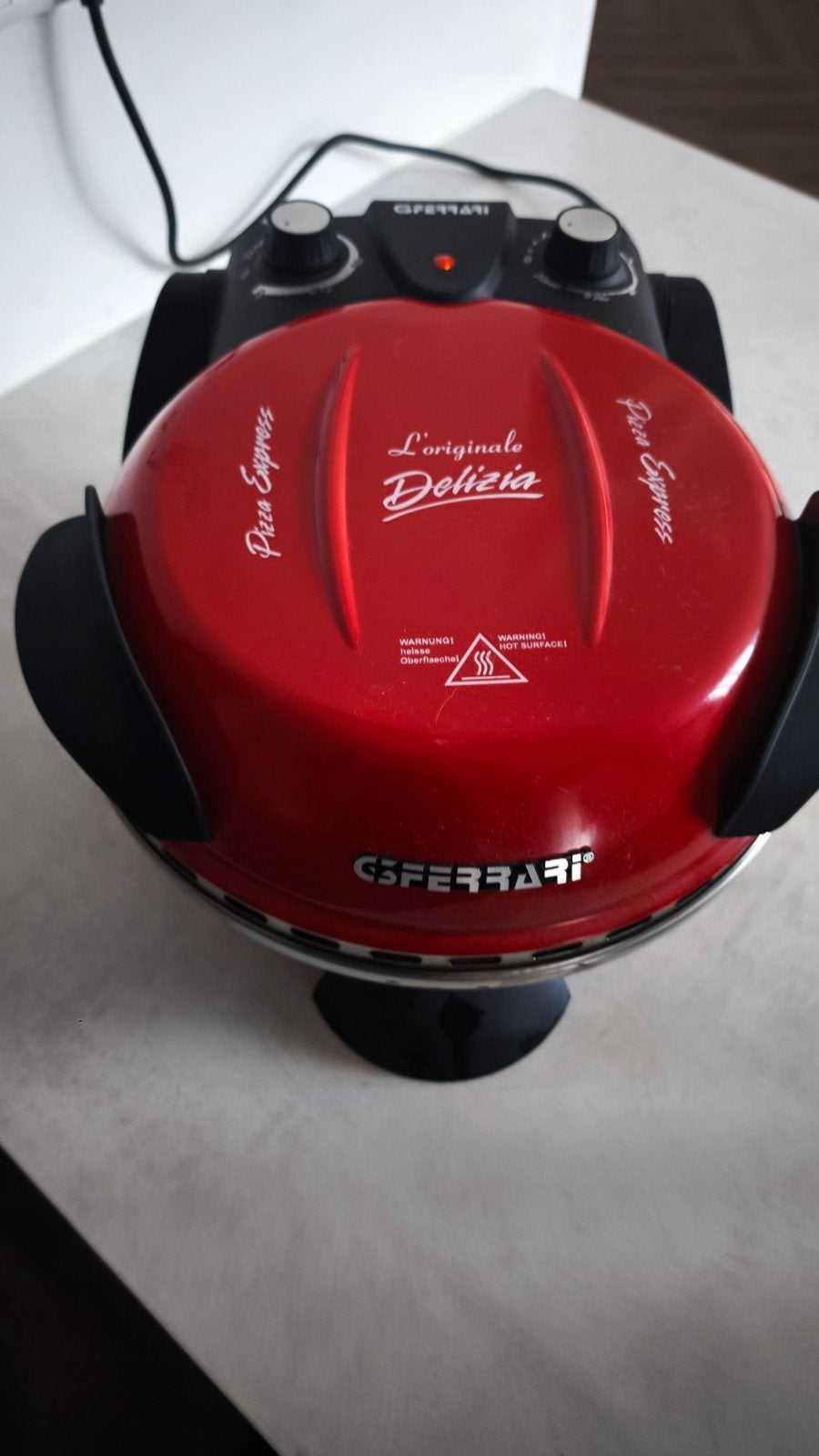 G3 Ferrari Pizza Express Delizia Pizzaoven Rood, Minder dan 45 cm, Minder dan 45 cm, Pizzaoven, Ophalen of Verzenden