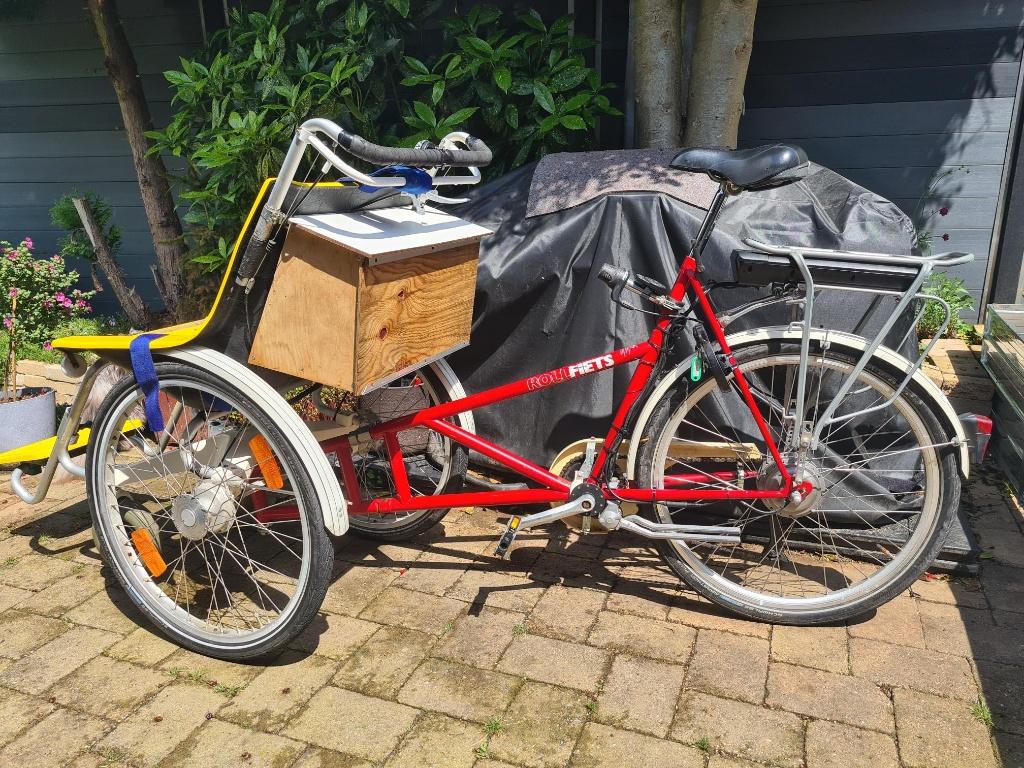 elektrische rolstoelfiets, Fietsen en Brommers, Fietsen | Driewielfietsen, Ophalen, Gebruikt, Trommelrem