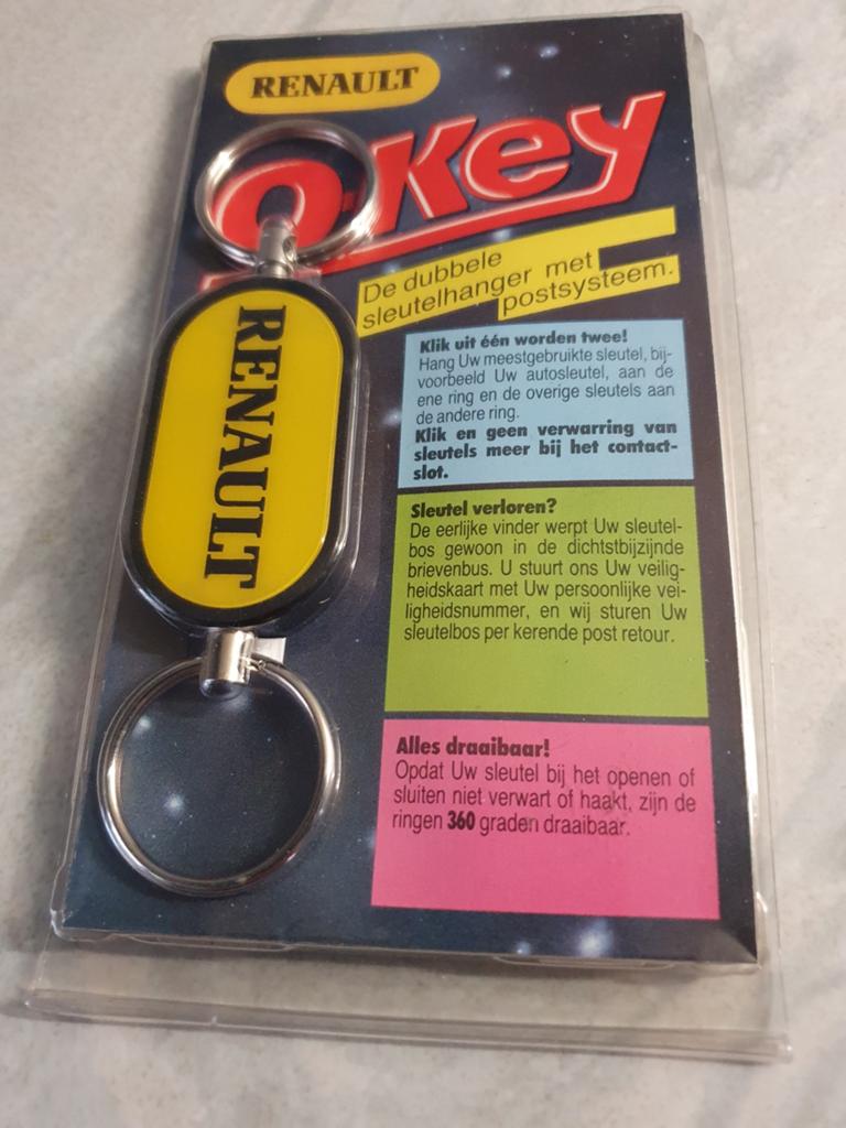 RENAULT,  O'KEY SLEUTELHANGER JAREN 70, Ophalen of Verzenden, Nieuw, Merk