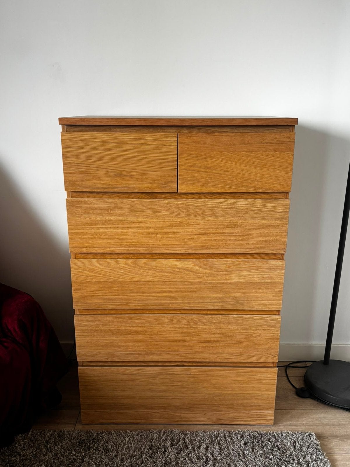 Ikea Malm Kast in top conditie - Uit de collectie!, Ophalen, Eikenhout, 5 laden of meer, 100 tot 150 cm