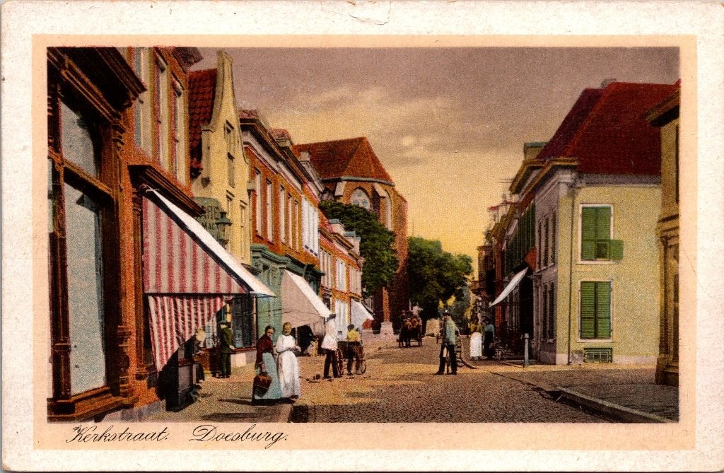 Doesburg - 10 antieke ansichtkaarten briefkaart, Verzamelen, Verzenden, Voor 1920, Gelopen, Gelderland