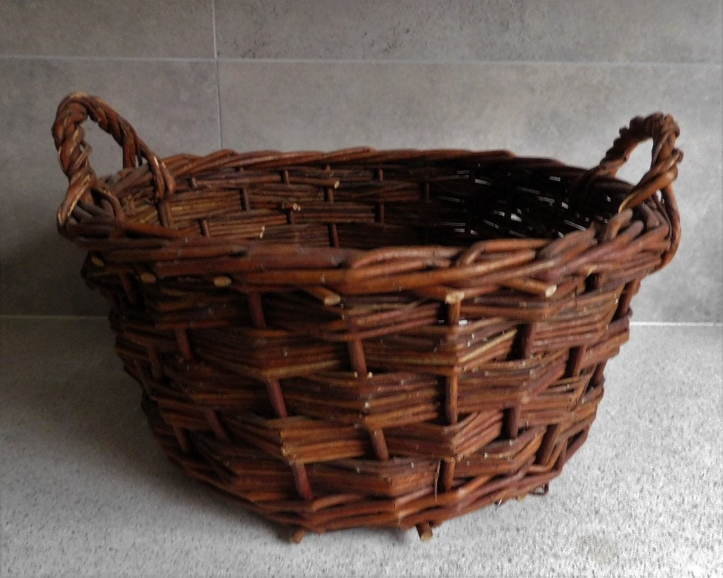 Bollen Mand 44x21 cm. Wilgentenen, Mand, Rond, Ophalen of Verzenden, Zo goed als nieuw