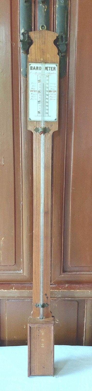 Antieke Kwik Barometer Opticien Leeuwarden, Ophalen