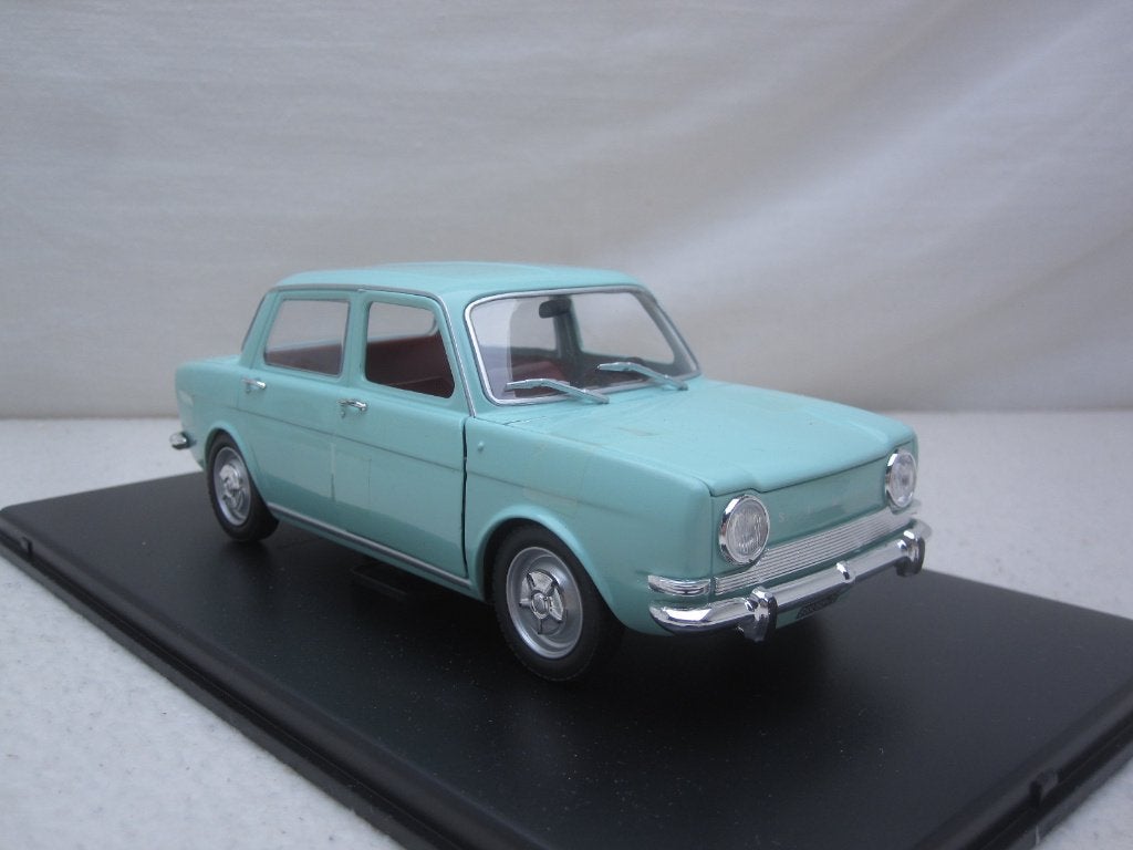 Simca 1000 LS 1969 lichtblauw 1:24 Atlas, Ophalen of Verzenden, Nieuw, Auto, Overige merken