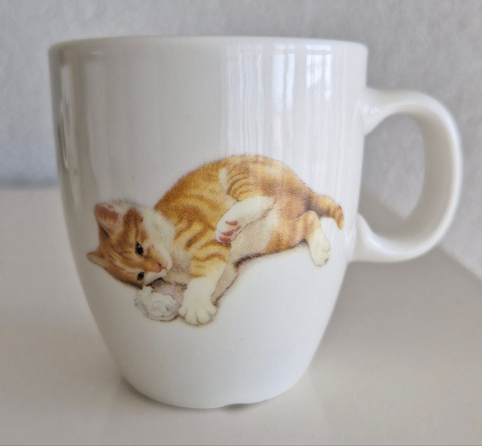 Senseobeker Francien met Katten opdrukken, Ophalen of Verzenden, Zo goed als nieuw, Overige stijlen, Kop(pen) en/of Schotel(s)