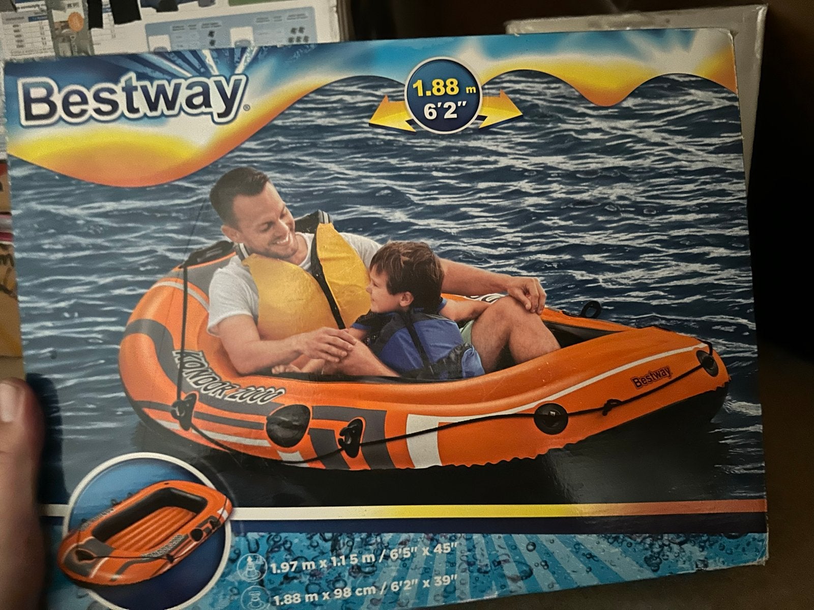 Bestway Opblaasboot Kondor 2000 - 1.88m, Ophalen, Nieuw