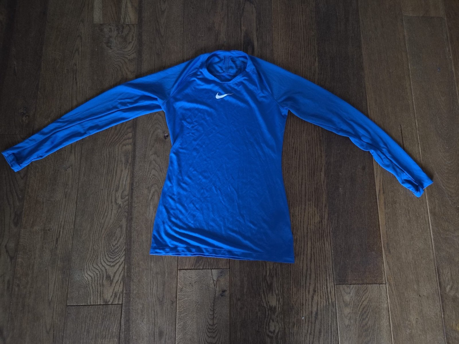 Nike Dri-FIT sportshirt lange mouwen - Blauw - Maat M, Maat 38/40 (M), Blauw, Ophalen of Verzenden, Fitness of Aerobics