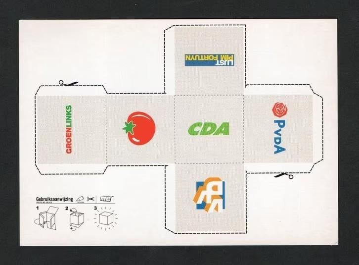 Politiek De Zwevende Kiezer Pim Fortuyn CDA PvdA VVD, Verzamelen, Ophalen of Verzenden, 1980 tot heden, Ongelopen, Politiek en Historie