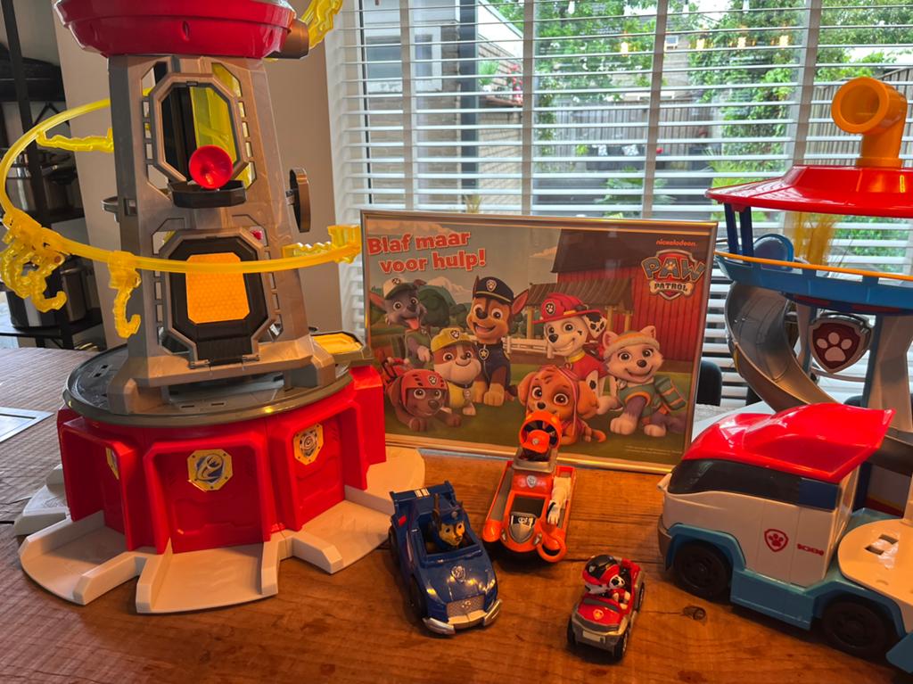 Paw Patrol Speelset: Uitkijktoren, XL Vrachtwagen & Pups, Ophalen, Gebruikt, Jongen of Meisje