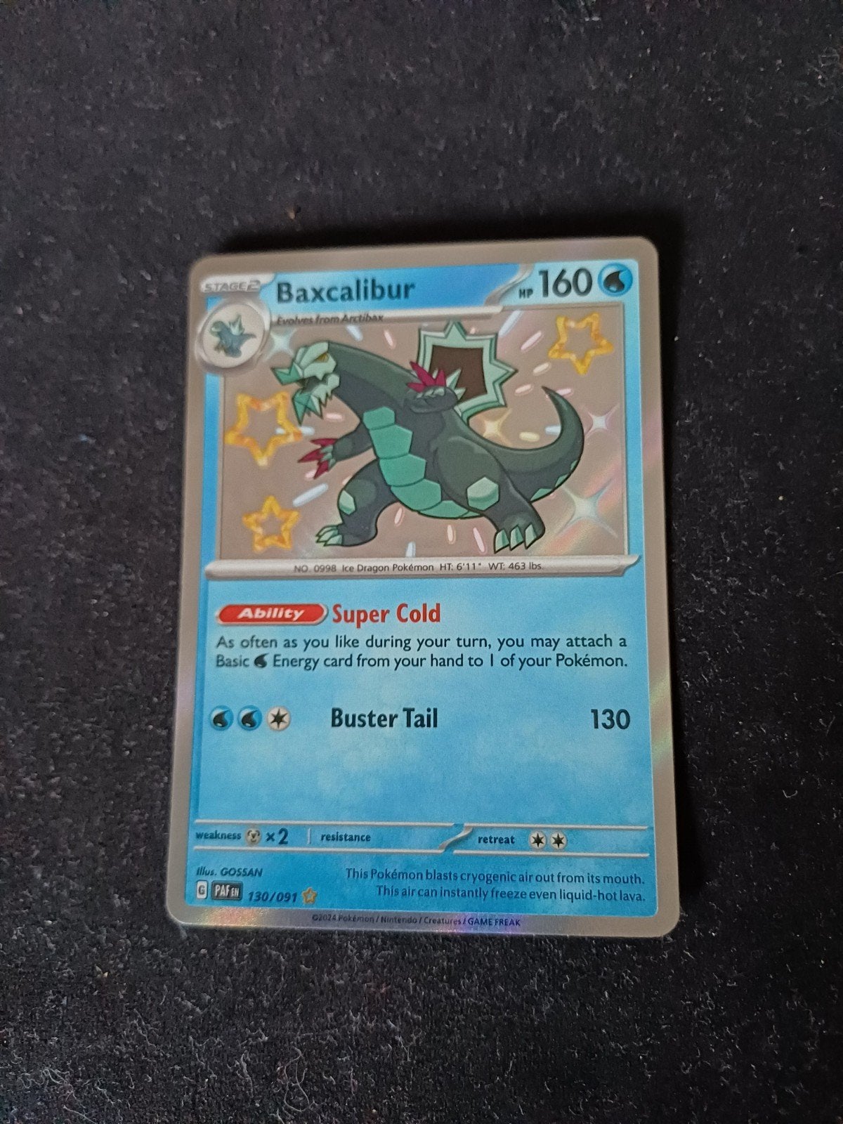 Pokémon Baxcalibur- 130/091, Ophalen of Verzenden, Losse kaart
