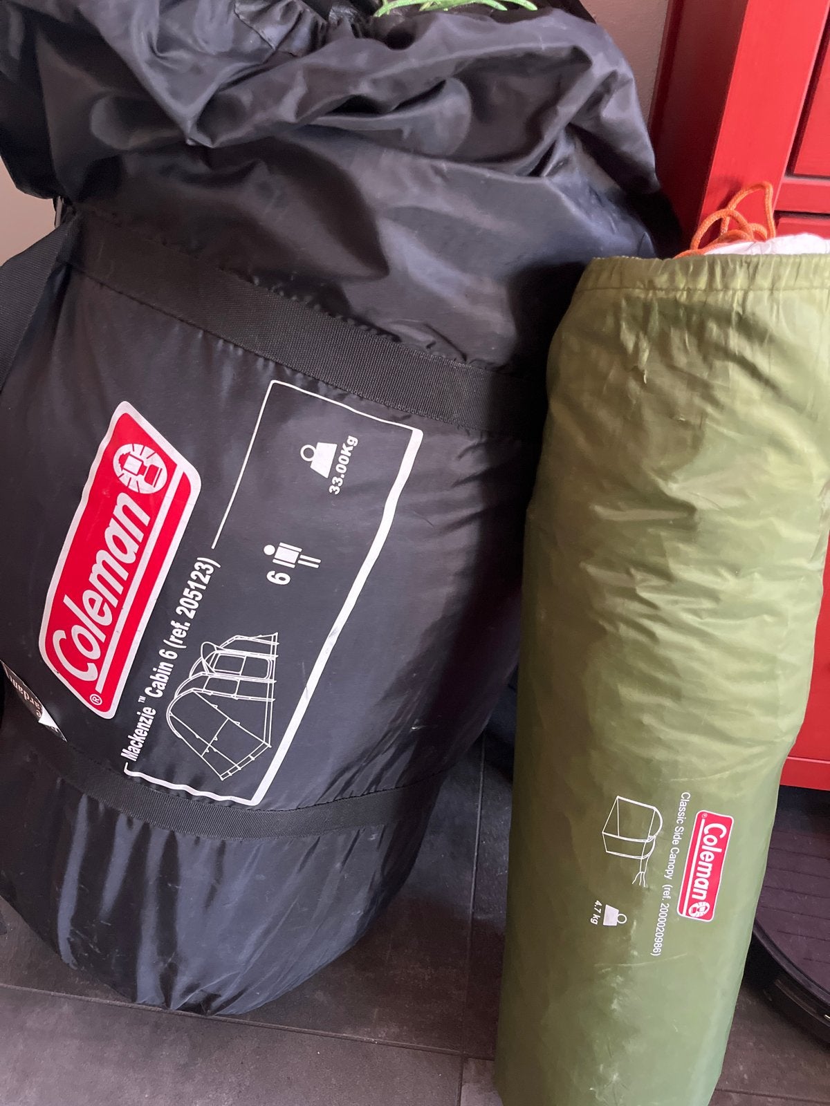Coleman Mackenzie Cabin 6 tent met extra uitbreiding, Ophalen, Gebruikt, Tot en met 6