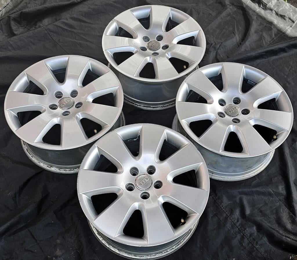Set originele Audi velgen 18" - Speedline SL1845 (2007), Ophalen, 18 inch, Velg(en), Personenwagen