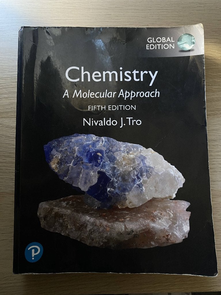 Chemistry: A Molecular Approach, 5th Edition. Global Edition, Ophalen of Verzenden, Beta, Gelezen, HBO