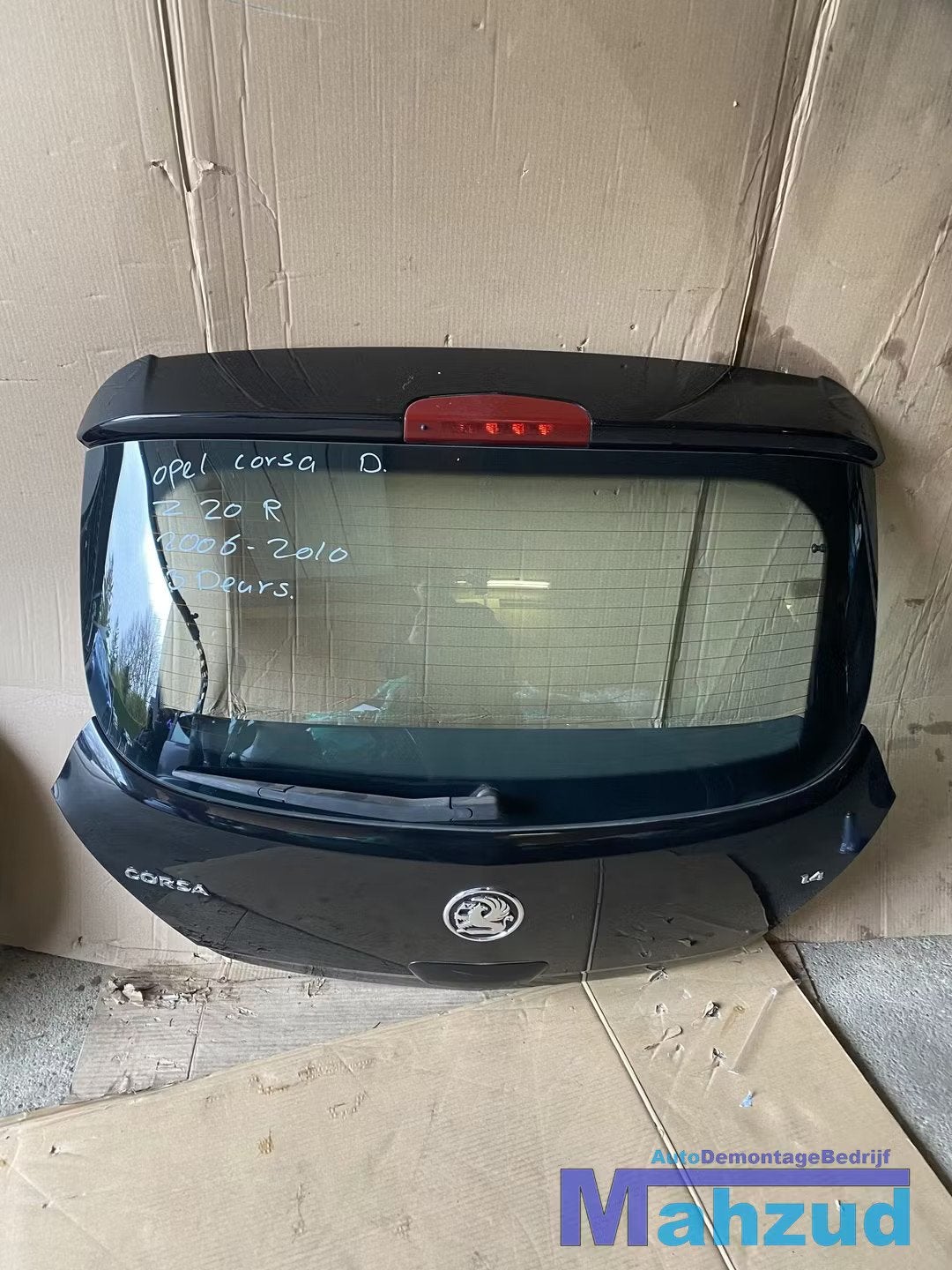 OPEL CORSA D Zwart Z20R Achterklep slot ruitenwissermotor, Auto-onderdelen, Gebruikt, Deur, Opel Automobile GmbH, Ophalen of Verzenden