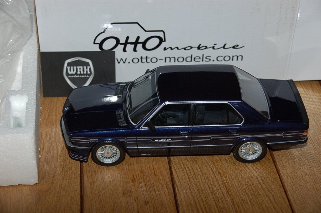 1:18 BMW ALPINA B7 E28 blue Otto mobile OT633 WRH, Verzenden, Zo goed als nieuw, Auto, OttOMobile
