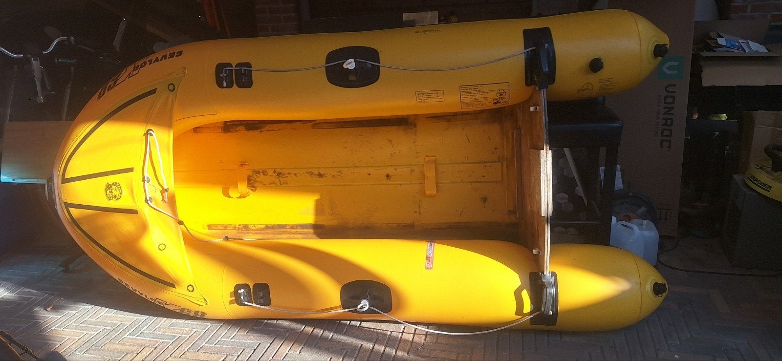 mooie opblaasbare rubberboot, Watersport en Boten, Ophalen, Overige typen, Twee personen, Zo goed als nieuw