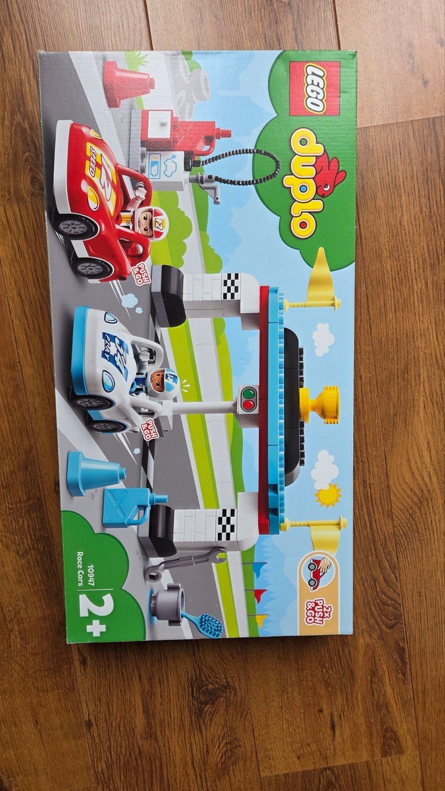 LEGO Duplo Raceauto's 10947, Ophalen, Zo goed als nieuw, Overige merken