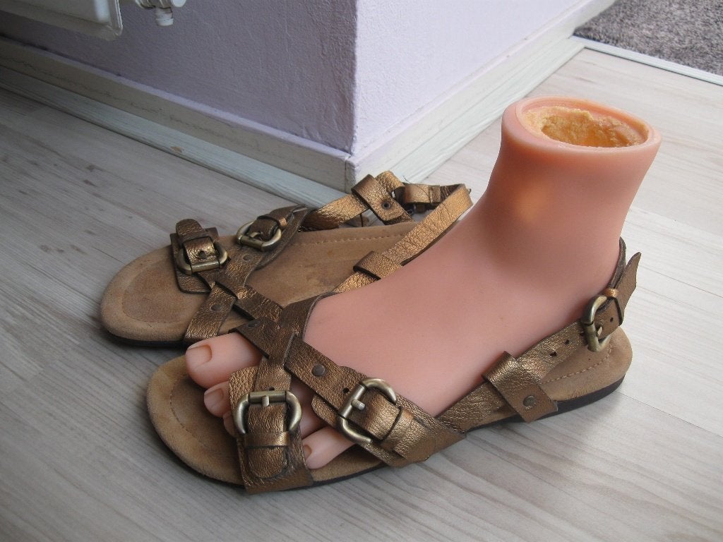 CYPRES stoere leren brondkleurige sandalen maat 40, Overige kleuren, Cypres, Zo goed als nieuw, Sandalen of Muiltjes