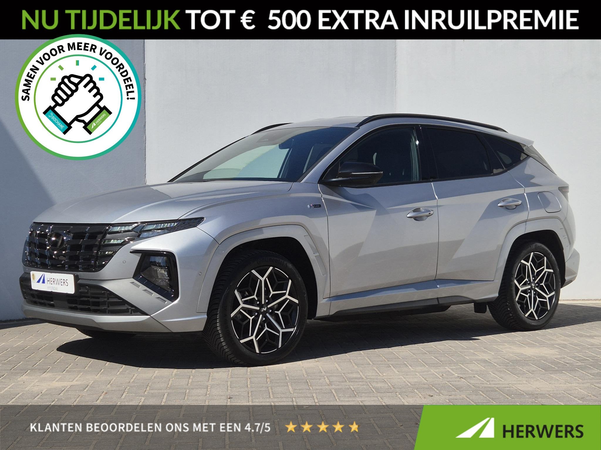 Hyundai Tucson 1.6 T-GDI PHEV N Line 4WD / Trekhaak afneemba, Automaat, 1350 kg, 14 kWh, Gebruikt