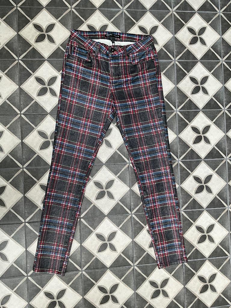 Geblokte broek met slangenmotief Maat S/36 Merk Toxik, Nieuw, Ophalen of Verzenden, Maat 36 (S), Lang