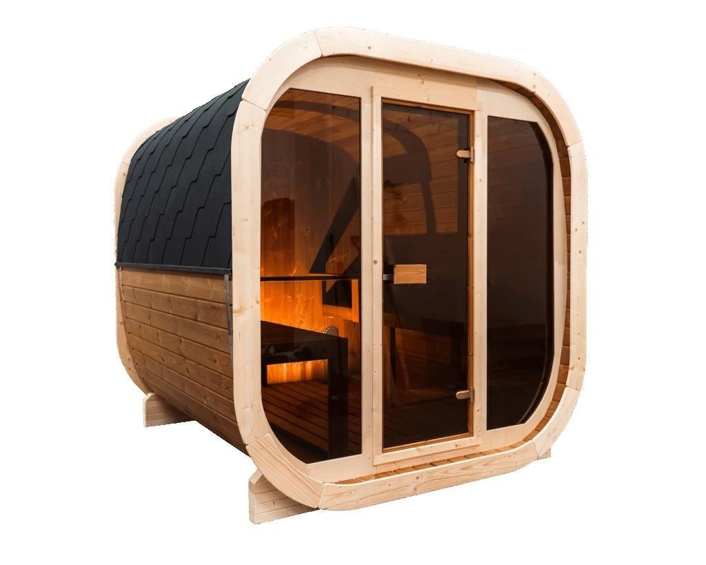Cube Buitensauna SKOG ÜKS220 Thermowood, Ophalen of Verzenden, Nieuw, Fins of Traditioneel, Complete sauna