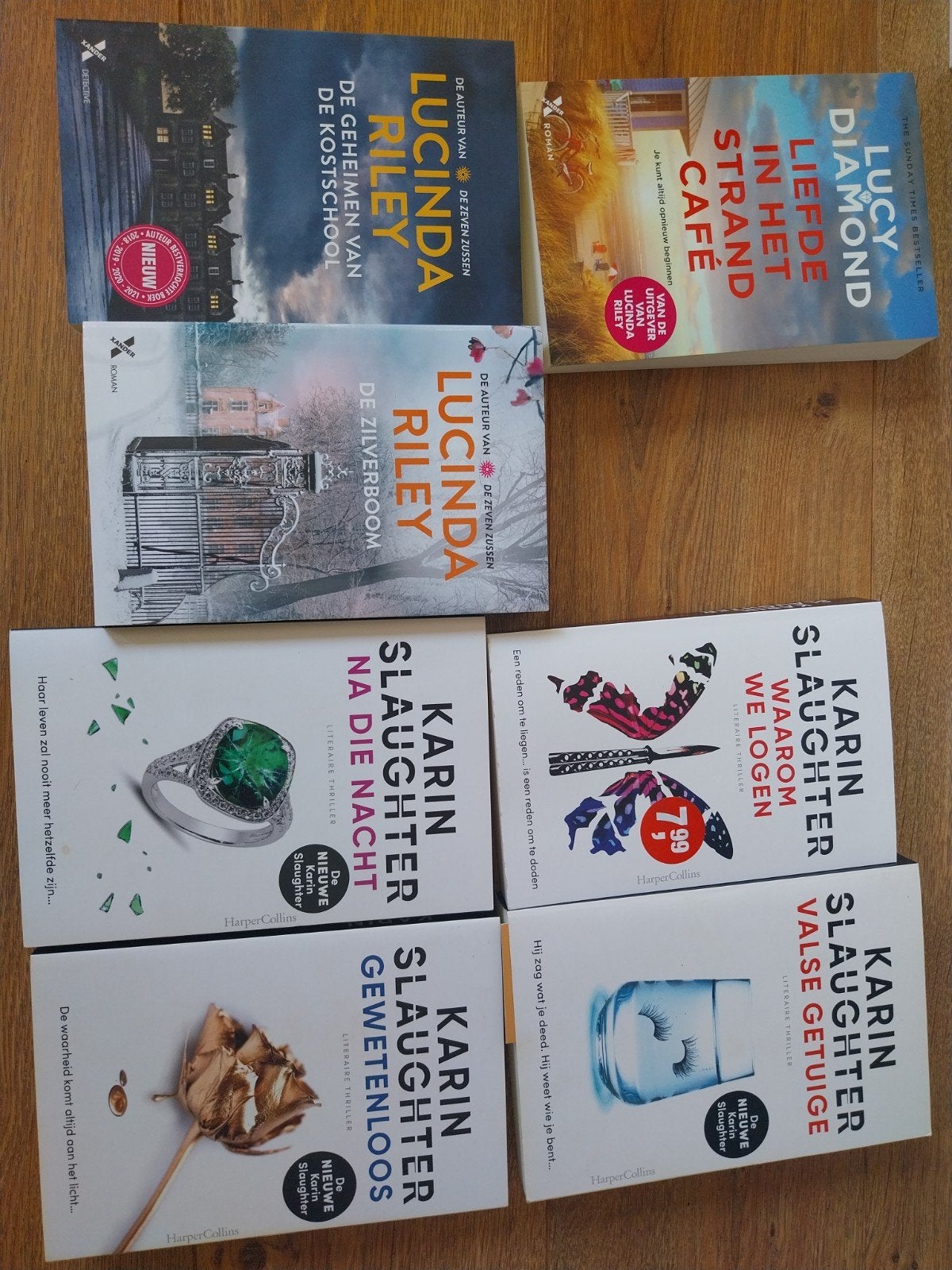 Boekenpakket: Lucinda Riley, Karin Slaughter & Lucy Diamond, Boeken, Romans, Ophalen, Zo goed als nieuw, Lucinda Riley, Karin Slaughter, Lucy Diamond