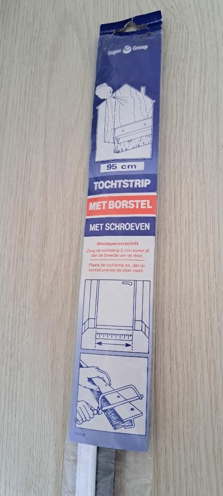 Nieuwe Dorpelstrip met Borstel 95 cm,  Tocht-werend, Doe-het-zelf en Verbouw, Deuren en Horren, Ophalen, 80 tot 100 cm, Minder dan 200 cm