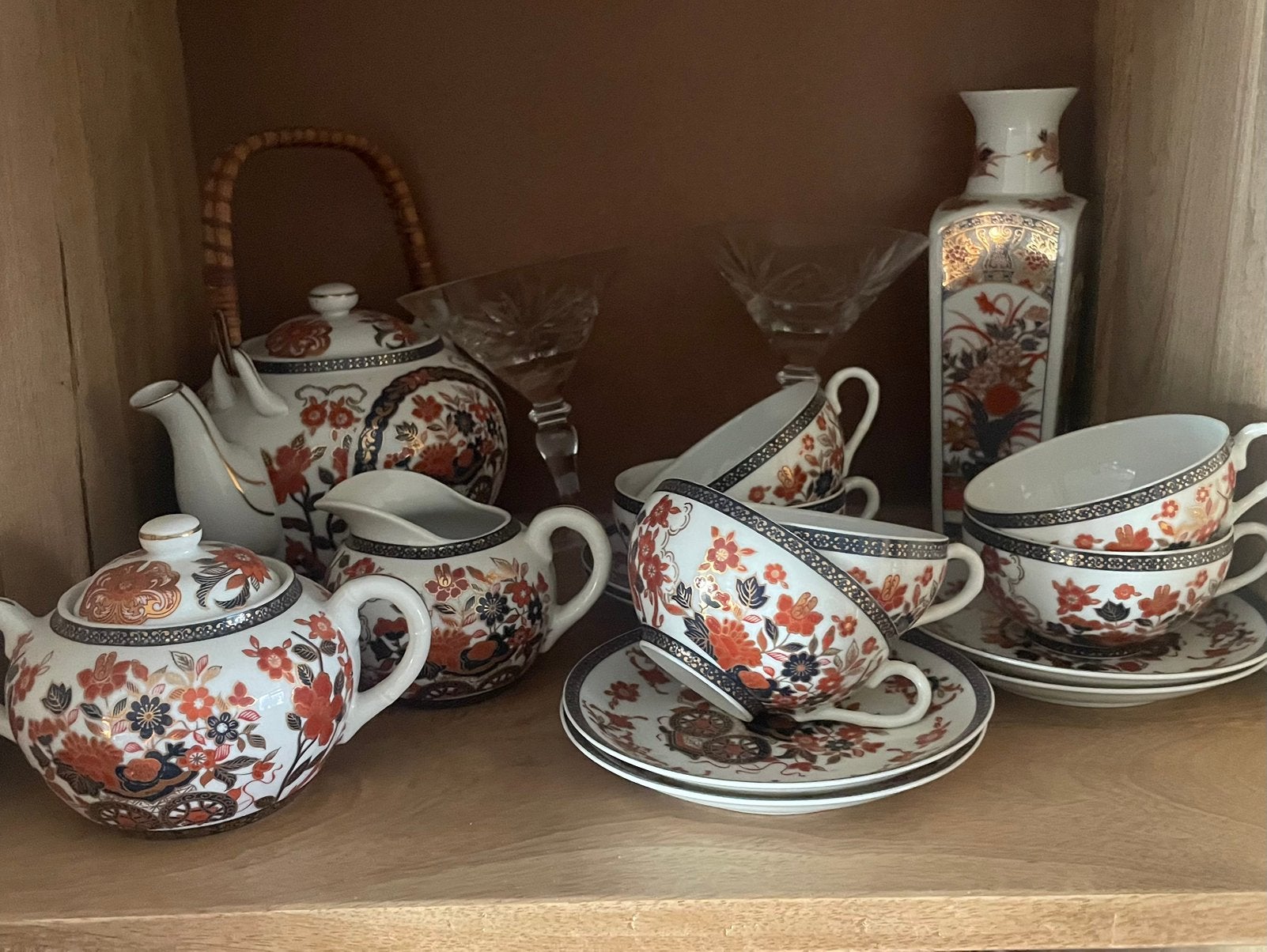 Gold Kabuki Japans thee servies, Ophalen, Aziatisch, Overige merken, Zo goed als nieuw