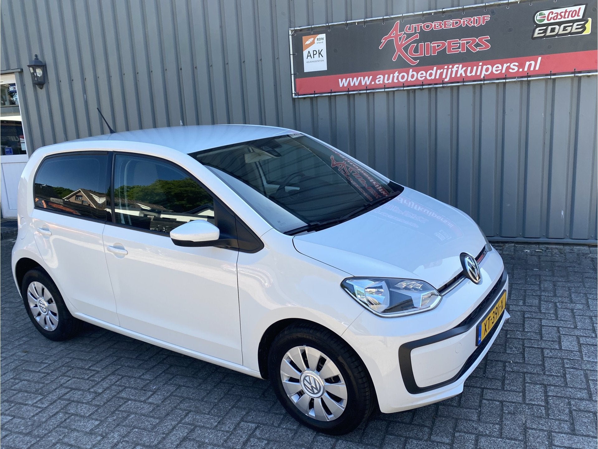 Volkswagen up! 1.0 BMT move up! Airco,Electr.pakketAudio.1e, Auto's, Voorwielaandrijving, Stof, Gebruikt, Wit
