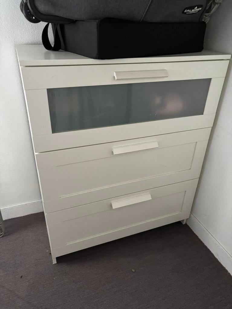 Ladekast ikea brimnes, Huis en Inrichting, Kasten | Ladekasten, Zo goed als nieuw, 3 of 4 laden, Minder dan 100 cm, 25 tot 50 cm