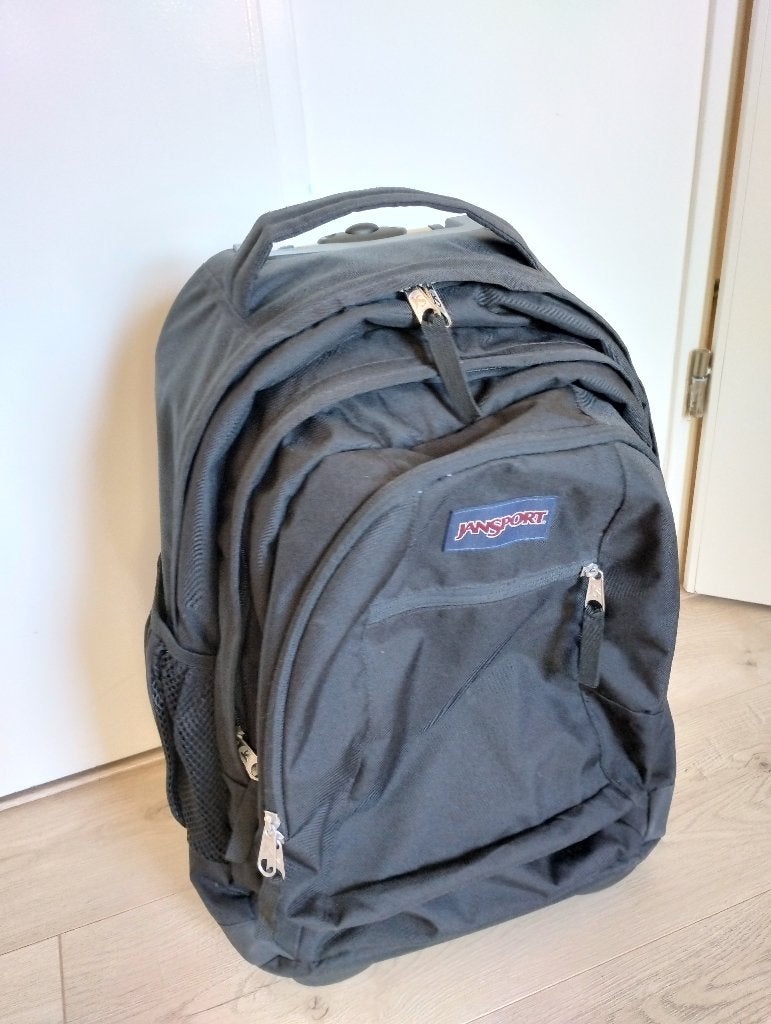 Laptoptrolley Jansport - Driver 8 zwart, Ophalen, 15 inch, Handvat, Zo goed als nieuw