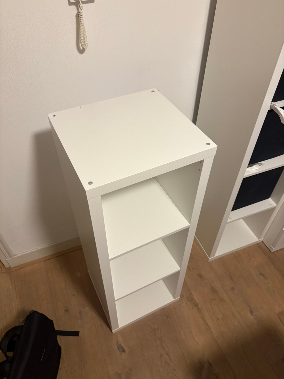 IKEA Kallax kast wit – 3 vakken hoog, Ophalen, Zo goed als nieuw